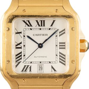 18k Yellow Gold Santos de Cartier Timepiece