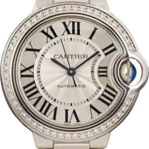 Cartier Ballon Bleu with Diamond-Studded Bezel