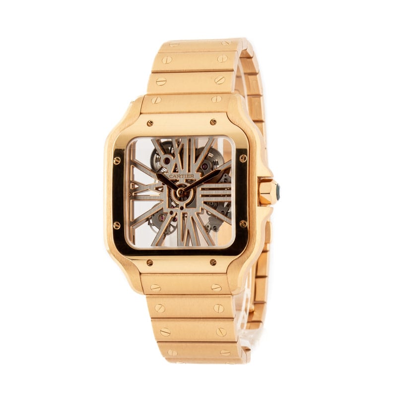 Cartier Santos Skeleton Watch Dial