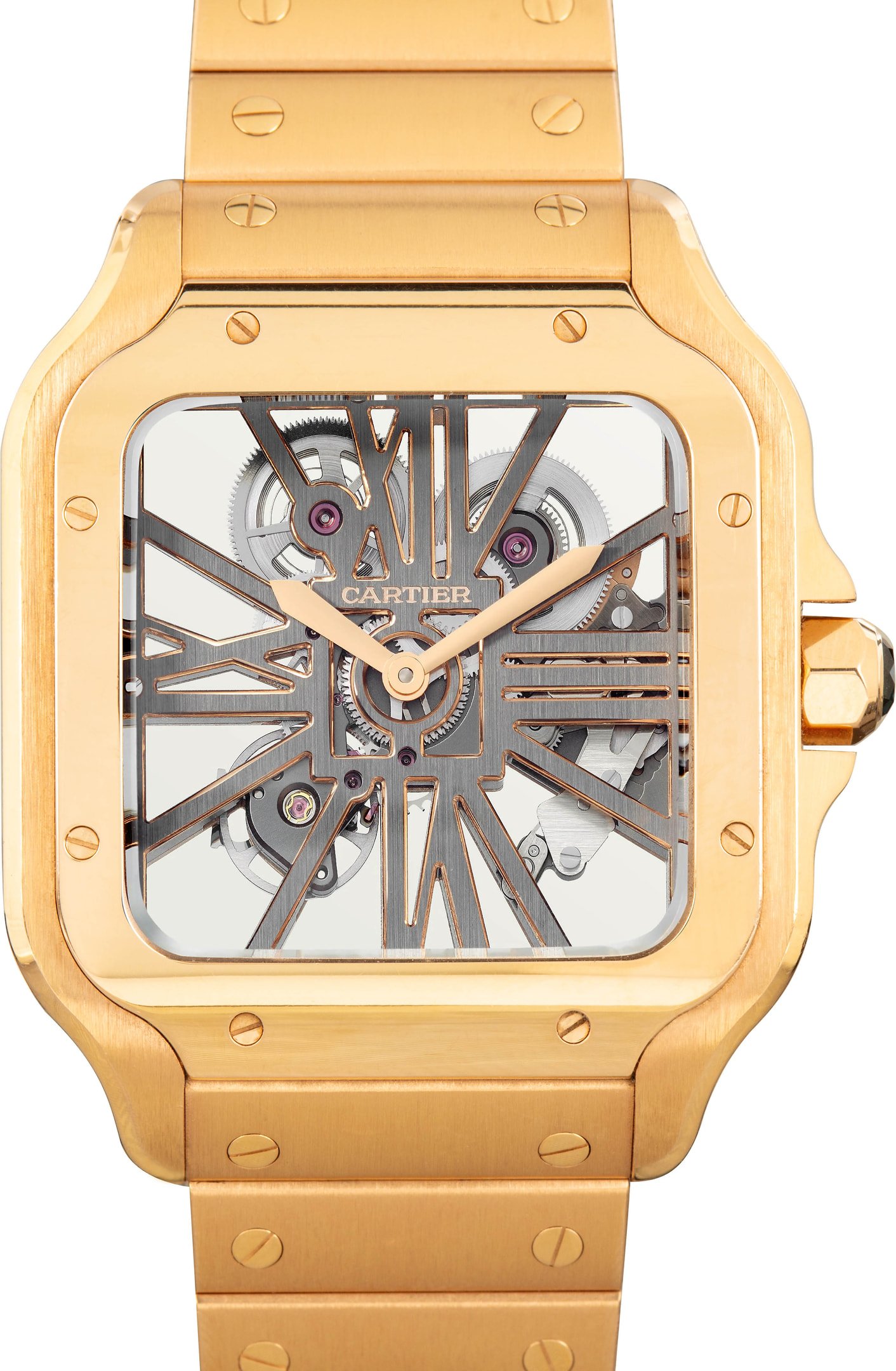 Cartier Santos Skeleton Watch Dial