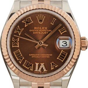 Licensed Pre-Owned Rolex Datejust 278271 in Stainless Metal and 18K Everose Gold