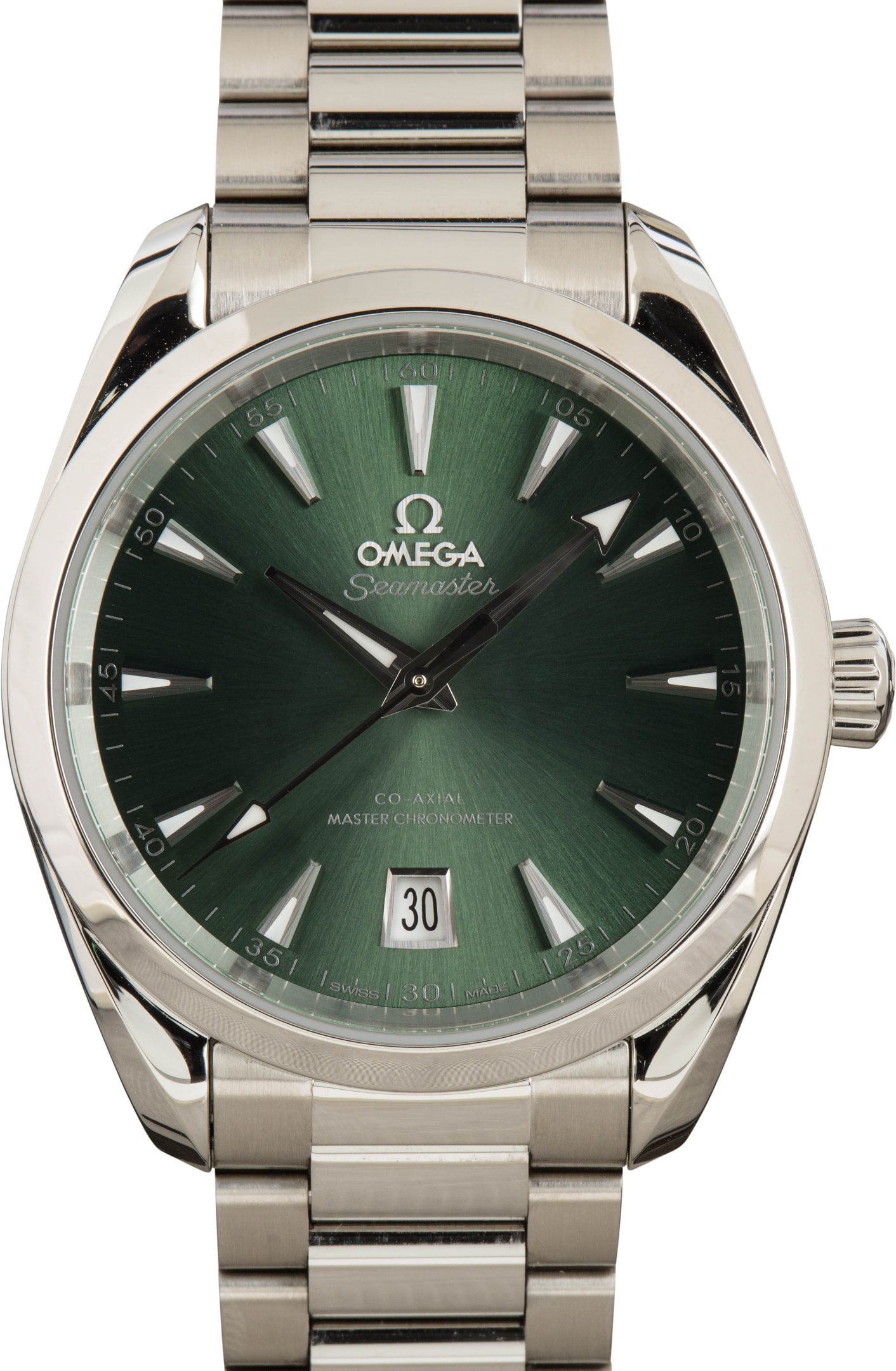 Omega Seamaster Aqua Terra Inexperienced Dial with Shades