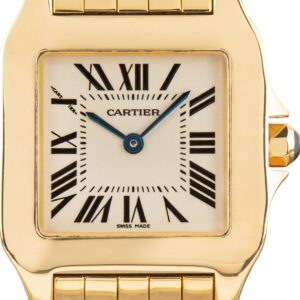 Pre-owned Cartier Santos Demoiselle in 18k Yellow Gold