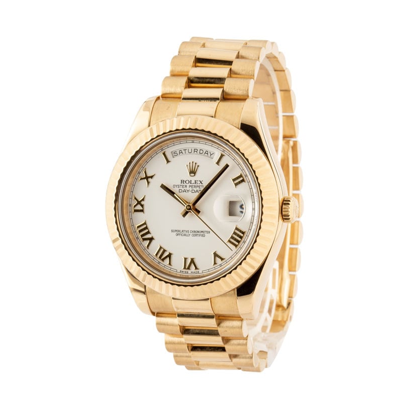 Rolex Day-Date II President Watch in Yellow Gold 218238