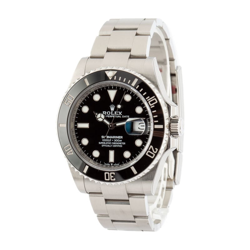 Rolex Submariner Date 126610 with Black Ceramic Bezel